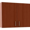 Storage Cabinets*Safco 30"H Modular Break Room Breakroom Wall Cabinet, Mahogany/Slate (1700MH)