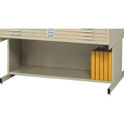 File Cabinets*Safco High Base Flat File Cabinet, Tropic Sand (4977TS)