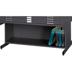 File Cabinets*Safco High Base Flat File Cabinet, Black (4977BL)