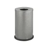 Indoor Trash Can w/ no Lid, Black Speckle Steel, 35 Gal. (9677NC)<Safco Outlet
