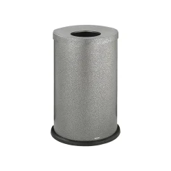 Indoor Trash Can w/ no Lid, Black Speckle Steel, 35 Gal. (9677NC)<Safco Outlet