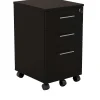 File Cabinets*Safco Medina 3-Drawer Mobile Vertical File Cabinet, Letter Size, Lockable, 26.75"H x 15.5"W x 18"D, Mocha (MNBBFLDC)