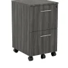 File Cabinets*Safco Medina 2-Drawer Mobile Vertical File Cabinet, Letter Size, Lockable, 26.75"H x 15.5"W x 18"D, Gray (MNFFLGS)