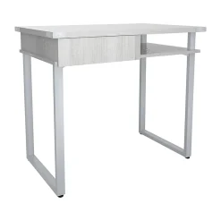 Office Desks*Safco Mirella SOHO 36"W Table Desk with Drawer, White Ash (5512WAH)