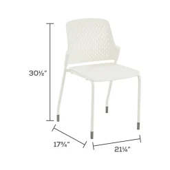 Folding & Stacking*Safco Next High-Impact Polypropylene Office Chair, White, 4/Carton (4287WH)