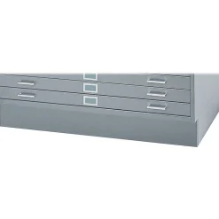 File Cabinets*Safco Open-Drawer Flat File Cabinet Base, Gray (4999GRR)