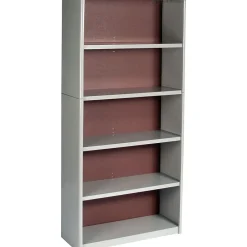 Bookcases*Safco Value Mate 5-Shelf 67"H Wood Bookcase, Gray (7173GR)