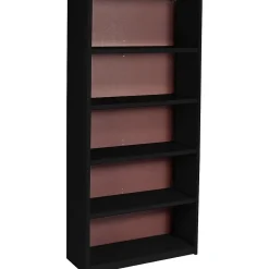 Bookcases*Safco ValueMate Economy 5-Shelf 42.2"H Steel Bookcase, Black (7173BL)