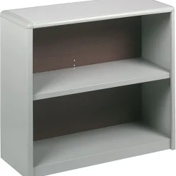Bookcases*Safco ValueMate Economy 2-Shelf 28"H Steel Bookcase, Gray (7170GR)