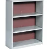 Bookcases*Safco ValueMate Economy 3-Shelf 41"H Steel Bookcase, Gray (7171GR)