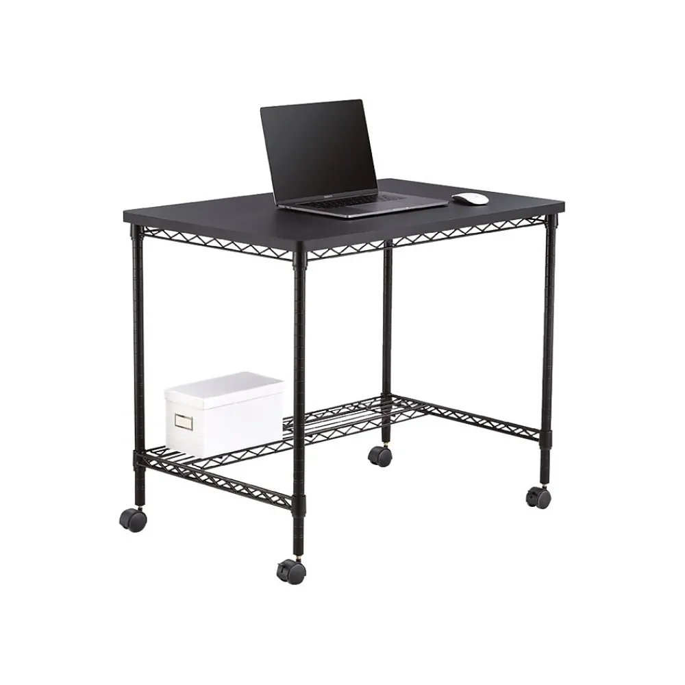 Office Desks*Safco Wire Desk 36" Workstation, Black (5203BL)