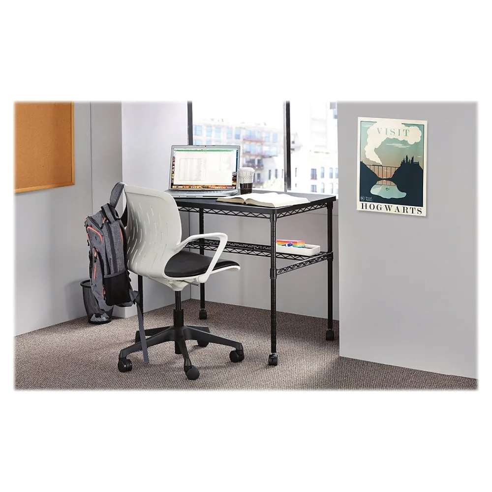 Office Desks*Safco Wire Desk 36" Workstation, Black (5203BL)