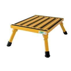 Safety Step Large Folding Aluminum Step, 100lb. (F-08C-Y)