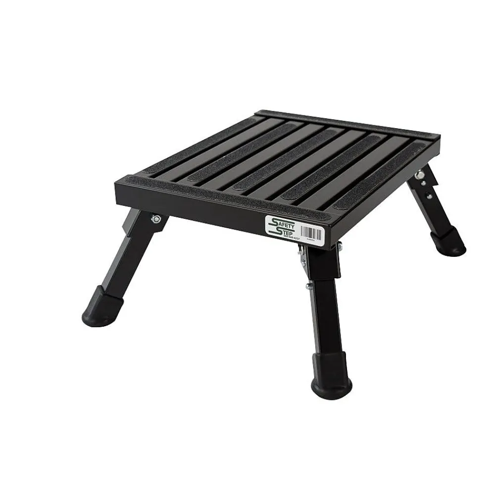 Safety Step Small Folding Aluminum Step, 1000lbs (S-07C-BLK)