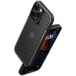 SaharaCase Anti-Slip MagSafe Phone Case for iPhone 15 Pro Max, Shock Absorbing, Black (CP00470)