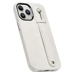 SaharaCase FingerGrip MagSafe Phone Case for iPhone 15 Pro Max, Shock Absorbing, White (CP00479)