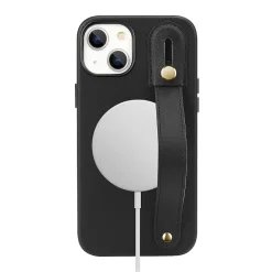 SaharaCase FingerGrip MagSafe Phone Case for iPhone 15, Shock Absorbing, Black (CP00443)