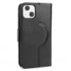 SaharaCase Folio Wallet MagSafe Phone Case for iPhone 15, Shock Absorbing, Black (CP00445)