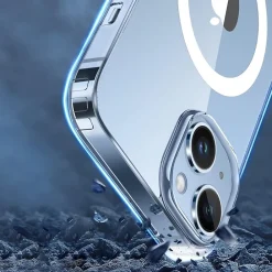 SaharaCase Hybrid-Flex Hard Shell MagSafe Phone Case for iPhone 15 Plus, Shock Absorbing, Clear (CP00450)