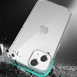 SaharaCase Hybrid-Flex Hard Shell MagSafe Phone Case for iPhone 15, Shock Absorbing, Clear (CP00438)