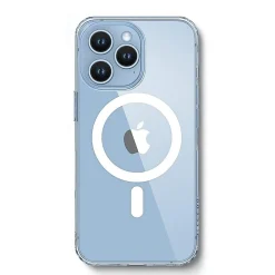 SaharaCase Hybrid-Flex Hard Shell MagSafe Phone Case for iPhone 15 Pro, Shock Absorbing, Clear (CP00459)