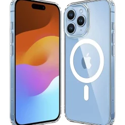 SaharaCase Hybrid-Flex Hard Shell Case, Tempered Glass Screen, Camera Protector for iPhone 15 Pro Max, Clear (CP472ZD128ZD131)