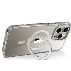 SaharaCase Hybrid-Flex Kickstand MagSafe Phone Case for iPhone 15 Pro, Shock Absorbing, Clear (CP00460)