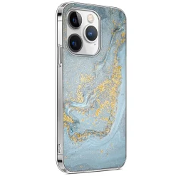 SaharaCase MagSafe Phone Case for iPhone 15 Pro Max, Shock Absorbing, Blue Marble (CP00475)