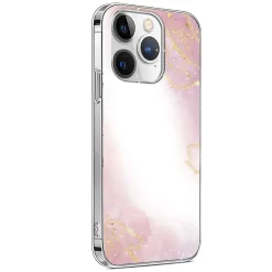 SaharaCase MagSafe Phone Case for iPhone 15 Pro Max, Shock Absorbing, Pink Marble (CP00477)