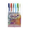 Pens|Sakura Gelly Roll Glaze Pens, 0.7 mm, Assorted Colors, 6 Pens/Set, 2 Sets/Pack (74720-PK2)