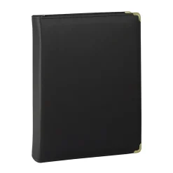 Classic Collection Vinyl Padfolio, Black (15250)<Samsill Best