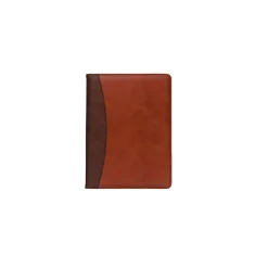 Faux Leather Padfolio/Notepad, Tan/Brown (71656)<Samsill Best