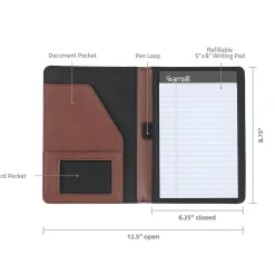 Junior Leather Portfolio Case, Tan (SAM71736)<Samsill New