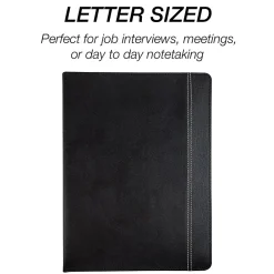 Slimline Vinyl Padfolio, Black (71220)<Samsill Hot