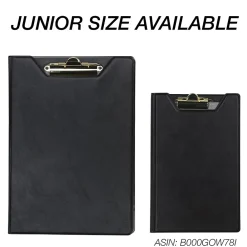 Value Series Faux Leather Padfolio/Notepad, Black (71410)<Samsill Clearance