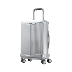 23" Hardside Carry-On Suitcase, 4-Wheeled Spinner, TSA Checkpoint Friendly, Silver (139024-7378)<Samsonite