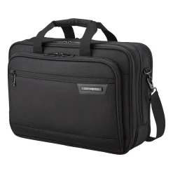 Classic Business 2.0 Laptop Briefcase, Black Polyester (144294-1041)<Samsonite Outlet