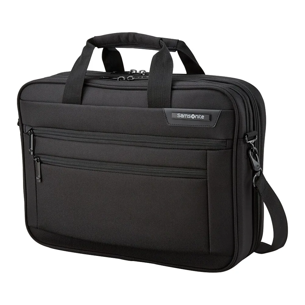 Classic Business 2.0 Laptop Briefcase, Black Polyester (141271-1041)<Samsonite
