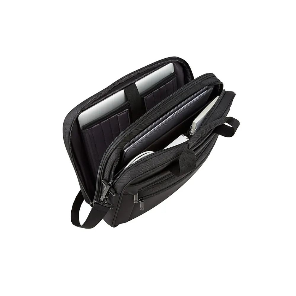 Classic Business 2.0 Laptop Briefcase, Black Polyester (141271-1041)<Samsonite