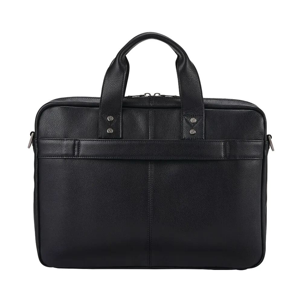 Classic Laptop Briefcase, Black Leather (126038-1041)<Samsonite Clearance
