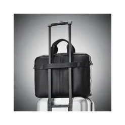 Classic Laptop Briefcase, Black Leather (126038-1041)<Samsonite Clearance
