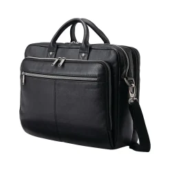 Classic Leather Top Loading Briefcase, Black (126039-1041)<Samsonite New