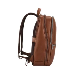 Classic Leather Laptop Backpack, Solid, Cognac (126036-1221)<Samsonite Best