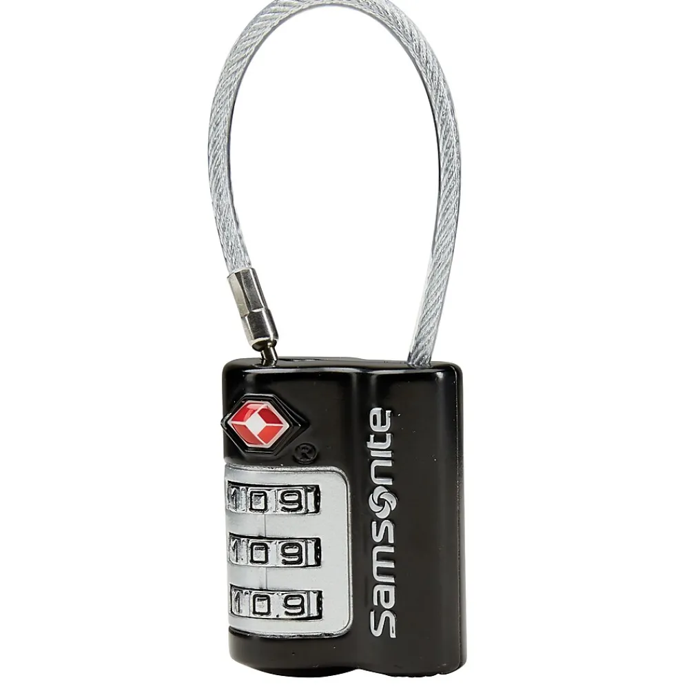 3-Digit Combination Lock, Black (91161-1041)<Samsonite Clearance