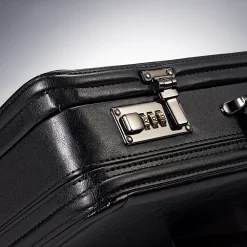 Expandable Laptop Attache, Black Leather (44077-1041)<Samsonite Discount