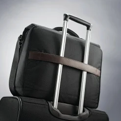 Kombi Laptop Briefcase, Brown/Black Nylon (92314-1051)<Samsonite Online