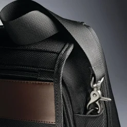 Kombi Laptop Briefcase, Brown/Black Nylon (92314-1051)<Samsonite Online