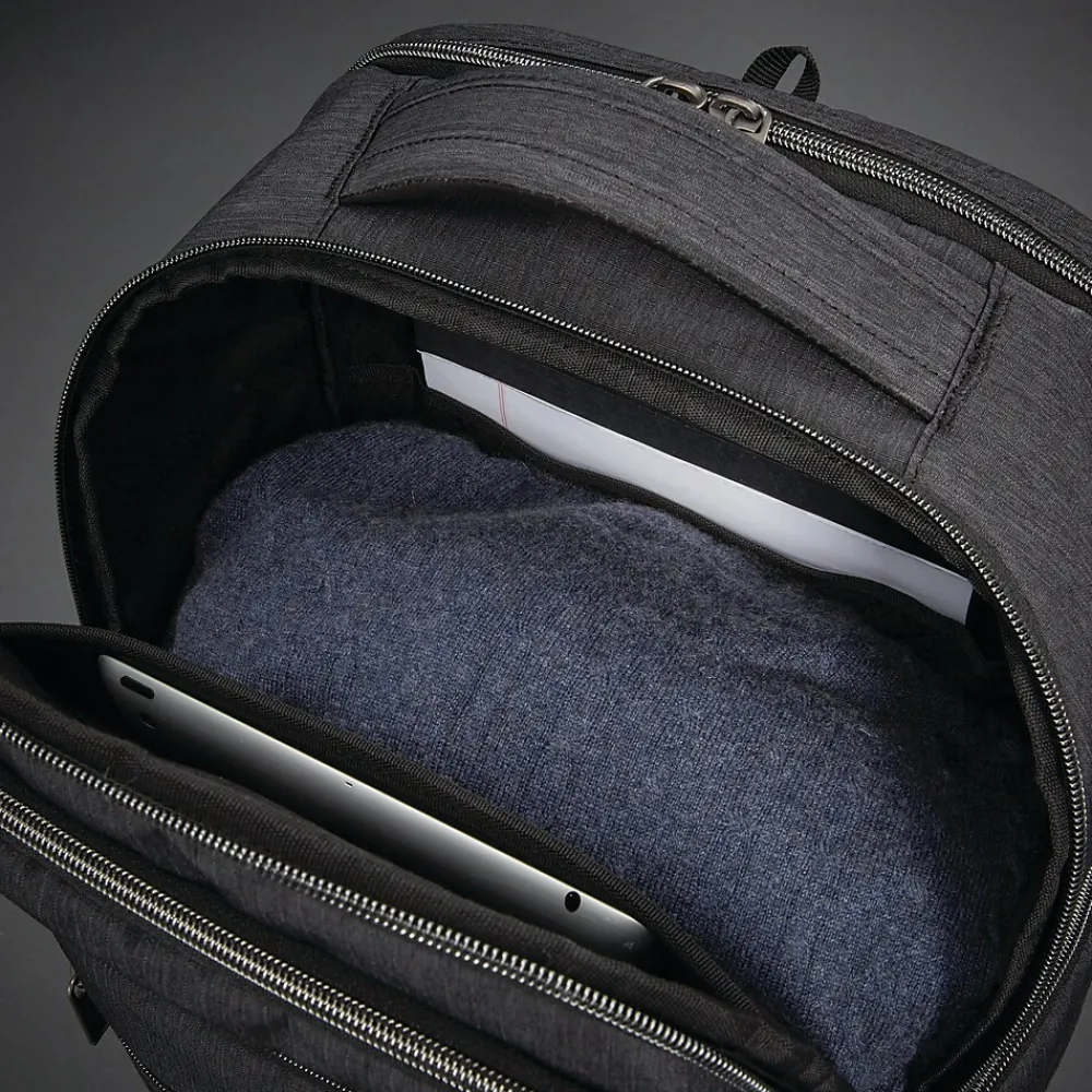 Modern Utility Paracycle Backpack, Solid, Charcoal Heather (89575-5794)<Samsonite Hot