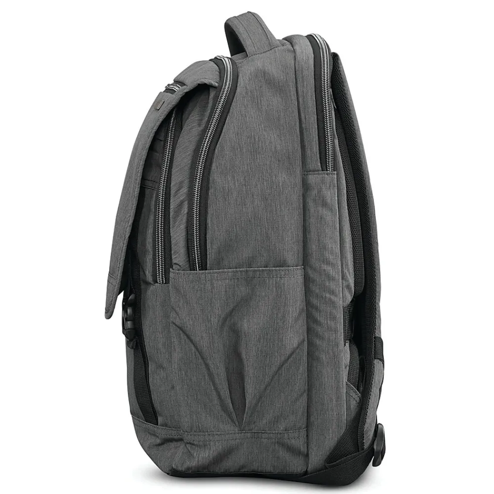 Modern Utility Paracycle Backpack, Solid, Charcoal Heather (89575-5794)<Samsonite Hot