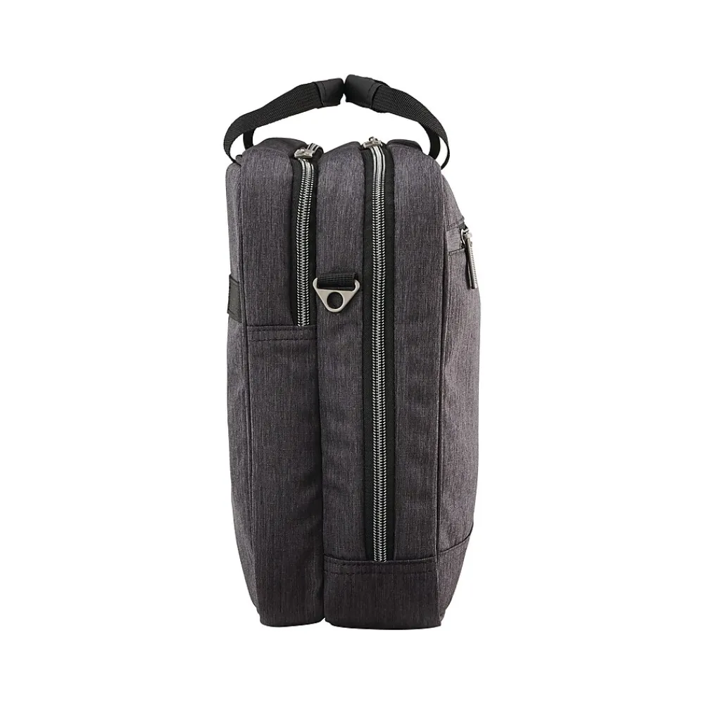 Modern Utility Polyester Top Loading Briefcase, Heathered Gray (126442-5794)<Samsonite